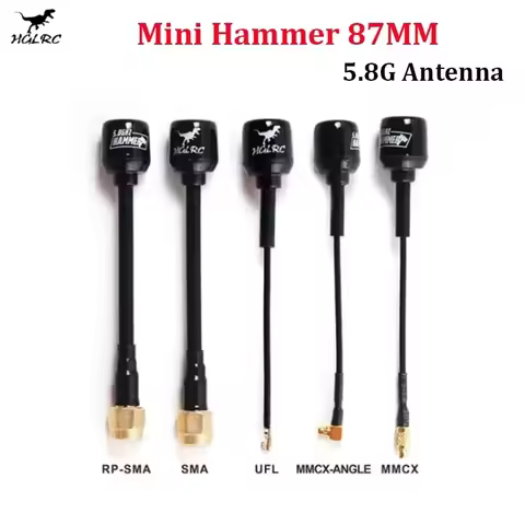 HGLRC Mini Hammer FPV Antenna 87mm 5.8G 2.5DB for RC FPV Freestyle Drones VTX FPV Goggles DIY Parts