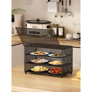 tudung saji rotan 蓋菜罩 Kitchen Shelf Dining Table Leftovers Leftovers Cover Anti-Fly Cover Desktop Di