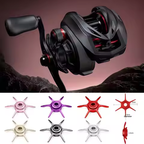 65mm Aluminum Star Drag Aluminum Alloy DIY Upgrade Baitcasting Reel Accessories Six Star Brake Fishi