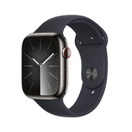 APPLEWatch Series 9 GPS + Cellular 2023 (45mm., Graphite Stainless Steel Case, Midnight Sport Band)