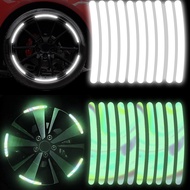 Highly Reflective Reflector Tape Wheel Hub Tire Rim Stickers Decal Motorcycle Bicycle Car Sticker Accessories Safety Wheel Hub Exterior Decoration For SUZUKI