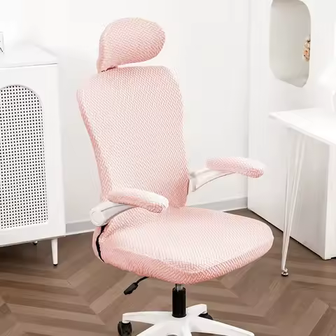 3PCS/Set Computer Swivel Chair Cover Universal Ergonomic Game Chair Cover with Headrest Armrest Cove