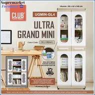 BARU- CLUB Ultra Grand Mini / Lemari Plastik Kaca Serba Guna 2 Pintu