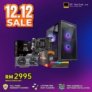 PCOUTLET 12.12 RYZEN 5 5500 RTX3050 GAMING PC