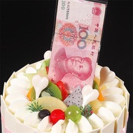  Creative Birthday Surprise Cake Decoration Props Money Pulling Box Tricky Toy