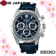 Seiko Watch Seiko Selection Quartz Chronograph SBTR019 Men's Blue from JAPAN