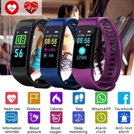 Color Screen Fitness Tracker with Blood Pressure Heart Rate Monitor Fitness Watch CallSMS Remind Ac