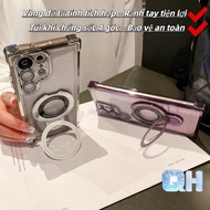 Samsung case with magnetic support ring, 4-corner shockproof airbag – Samsung S26 S25 S24 S23 Ultra 