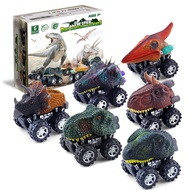 Dinosaur Toy Pull Back Cars 6 Pack Dinosaur Boy Toys Age 3,4,5,6,7 Dino T-Rex Games