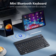 คีย์บอร์ดบลูทู ธ Mini Bluetooth Keyboard Wireless Keyboard Rechargeable For Phone Tablet Russian Spanish Keyboard For Android ios Windows