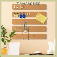 TAMAKOJIGO Self Adhesive Cork Board, Cork Material Removable Pushpin Cork Board, Durable Frameless S