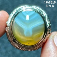 Agate Ring Baturaja Junder Lam Alif Crystalnatural (natural)