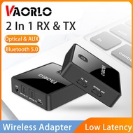 VAORLO Low Latency Bluetooth 5.0 ตัวรับส่งสัญญาณเครื่องเสียงสเตอริโอเพลงสำหรับT V PCตัวรับสัญญาณWiFi RCA/OPTICAL SPDIF/3.5 หัวแจ็คอักซ์มิลลิเมตรMultipointเชื่อมต่อ [สามารถเชื่อมต่อสองชุดหูฟังบลูทูธที่เวลาเดียวกัน]