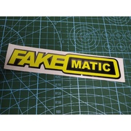Fake matic Sticker fake matic Motorcycle Sticker fake matic