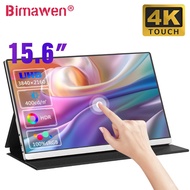 Bimawen 15.6Inch 4K Touch Screen Portable Monitor 100% Adobe RGB HDR Display UHD B-C HDMI Laptop Monitor for PS4/5 Xbox