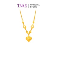 TAKA Jewellery 916 Gold Necklace Heart-shaped