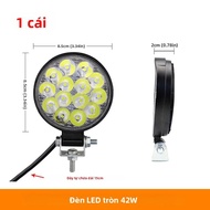 1 Chiếc 48W Đèn LED Mini Ô Tô Làm Đèn 16SMD Vuông Tròn 12V Tự Động Đèn Sương Mù Ngoài Đường Đèn Cho 