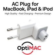AC Plug Optimac Charger Head MacBook Pro Air Retina M1 M2 M3 iPad Duckhead EU High Quality
