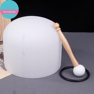 sund Crystal Quartz Singing Bowl 8 Inch 432Hz Yoga Meditation Sound Bowls Professional  Crystal Bowl