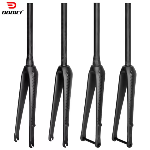 DODICI Carbon Fiber Road Bike Fork 700C*25C,Straight / Tapered Tube,Thru Axle / Quick Release Full C