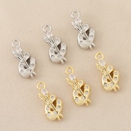 Pendant DIY Accessories Micro-Inlaid Zircon Wish Bone