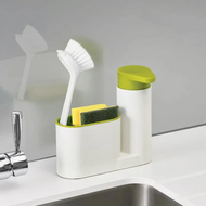 【HNA】Brush Sponge Storage Shelf Sink Detergent Soap Dispenser Bottle Storage Rack