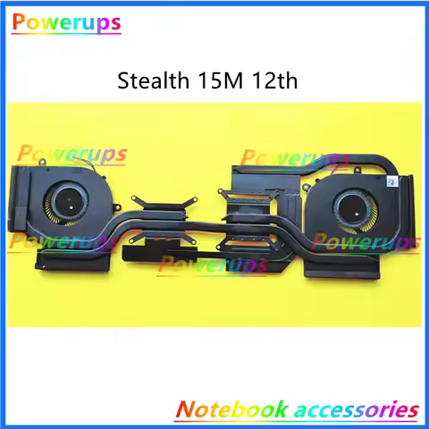 New Original Laptop/Notebook CPU/GPU Cooler Heatsink&Fan For MSI Stealth MS-15B1 15M B12UE 12th RTX3