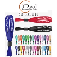 Custom Event Ribbon Wristband Custom Ribbon Festival Wristband DIY Cloth Wristbands DIY Club Entranc
