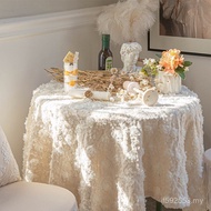 French Princess Style Photo Light Luxury Tablecloth Tablecloth Lace Embroidery Birthday High-End Eur