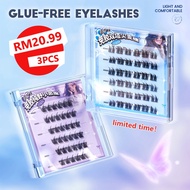 GECOMO Eyelash Glue-free False Eyelash, Self Adhesive Eyelashes, No Glue Required Natural Eyelashes 