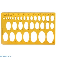 zebeaacc Ellipse Oval Template Geometry College Math Measuring Tool Stencil Ruler Student