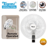 TOYOMI 16inch Wall Fan with Remote [FW 4518R] - Official TOYOMI Warranty 1 Year Warranty