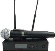 BJDST UHF Professional Wireless Microphone System with Hyper Cardioid Transmitter Mic for Stage Live Vocals Karaoke