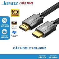 HDMI 2.1 Cable Supports 60Hz 240Hz 144Hz total bandwidth 48Gbps genuine Jasoz A116 - 24 months