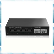 (WJRN) 2.5Gb Switch 4 Port 2.5G Unmanaged Network Switch with 2 Port 10GbE SFP+ Slot Home Setup Ethe