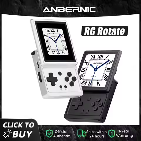 Anbernic RG Rotate Retro Handheld Game Console Android 12 T618 IPS Screen Game Emulator 3GB+32GB WiF