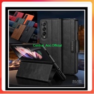 C Case Samsung Galaxy Z Fold 3 Fold 3 5G Case Sulada Leather Flip Case Leather