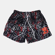American Street Wear BKTSQD Sports Shorts Men Color Matching Casual Loose Quarter Knee-length Basket