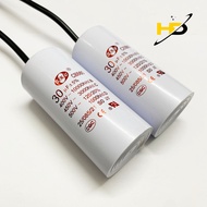 Tụ 30uF 450V CBB60 SENJU Vỏ Trắng Dùng Cho Máy Bơm Động Cơ Điện Một Pha
