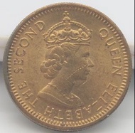 1972年/英屬香港伍仙/流通幣/1972/British Hong Kong Five Cents/靓原光/UNC/Ref 14884