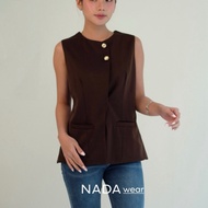 [NADA WEAR] PIERA VEST - Women's Vest Casual Women's Vest/ Women's Top/ Women's Outer/ Women's Blaze