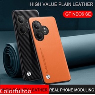Mobile Casing For Realme GT Neo 6 SE 6SE 5SE Neo5 Neo6SE 5G Luxury Leather Plain Skin Phone Case Anti Fingerprint Shockproof Soft Bumper Back Cover For Realme GT Neo 5