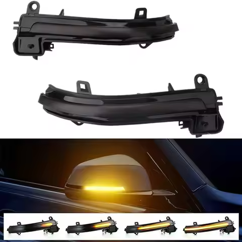 Sequential LED Side Mirror Turn Signal Lights For-BMW 1 2 3 4 Series F20 F21 F22 F30 F32 F33 E84 X1 