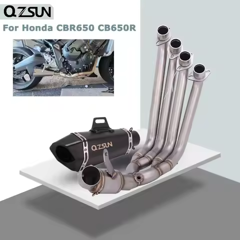 Motorcycle Exhaust Full Systems For CBR650R CB650R CBR650 E-Clutch 2024-2026 Front Link Pipe Escape