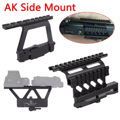 Tactical MI Quick Detach AK Side Scope Mount For AK47 AK74 Hunting AK Side Rail Red Dot Scope Mount