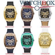 GUESS Men's Trend Multifunction Tonneau  with Silicone Strap GW020201 GW0202G2 GW0202G3 GW0202G4 GW0