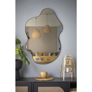 Abstract wall mirror Asymmetrical wall mirror wall mounted abstract hanging mirror