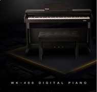 旺角門市（重錘鍵數碼鋼琴）,Nux WK-400 Digital piano 數碼鋼琴 (仿象牙白琴鍵) ( Nux WK400 piano ) 電鋼琴 電子琴
