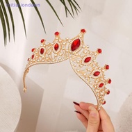 [Initiationdawn] Vintage Luxury Shiny Crown Princess Tiara Bridal Tiara Rhinestone Crown For Women G