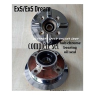 EX5 / EX5 DREAM CHROME SPROCKET HUB / Ex5 bush sprocket / bearing sprockect / oil seal sprocket / sc